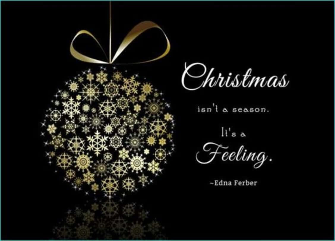 Christmas Quote Saying Background