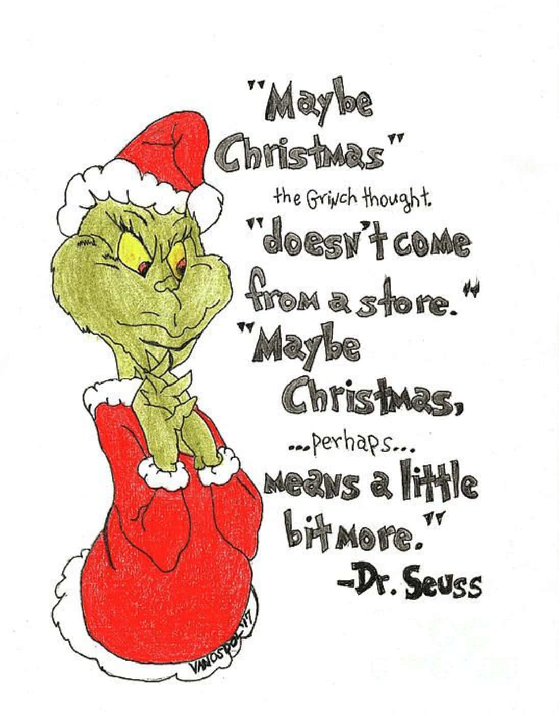 Christmas Quote The Grinch Background