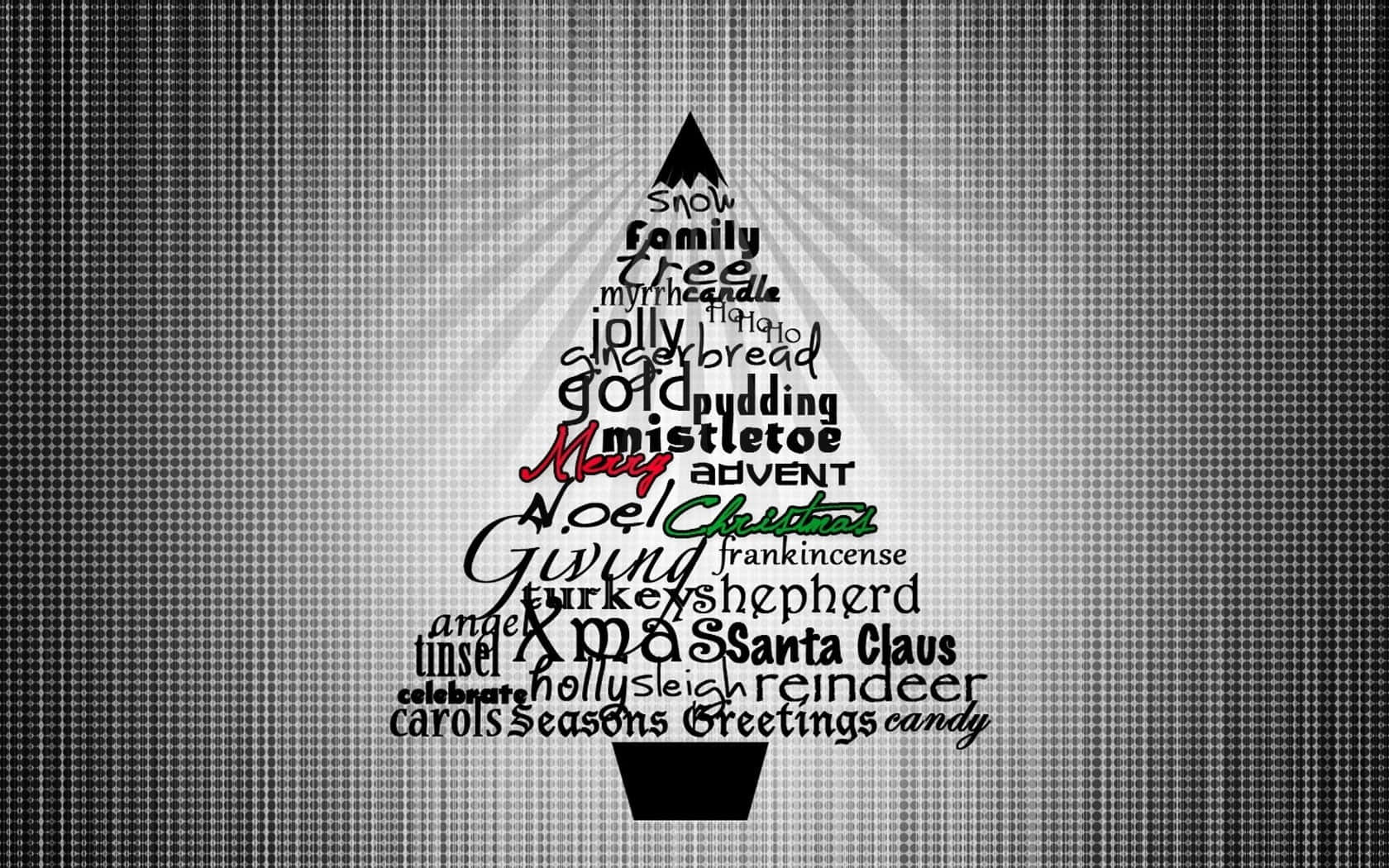 Christmas Quote Tree Background