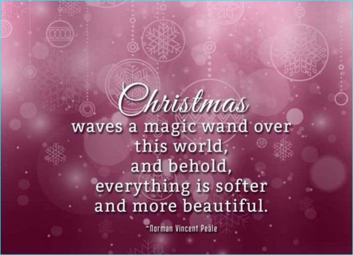 Christmas Quote Violet Background