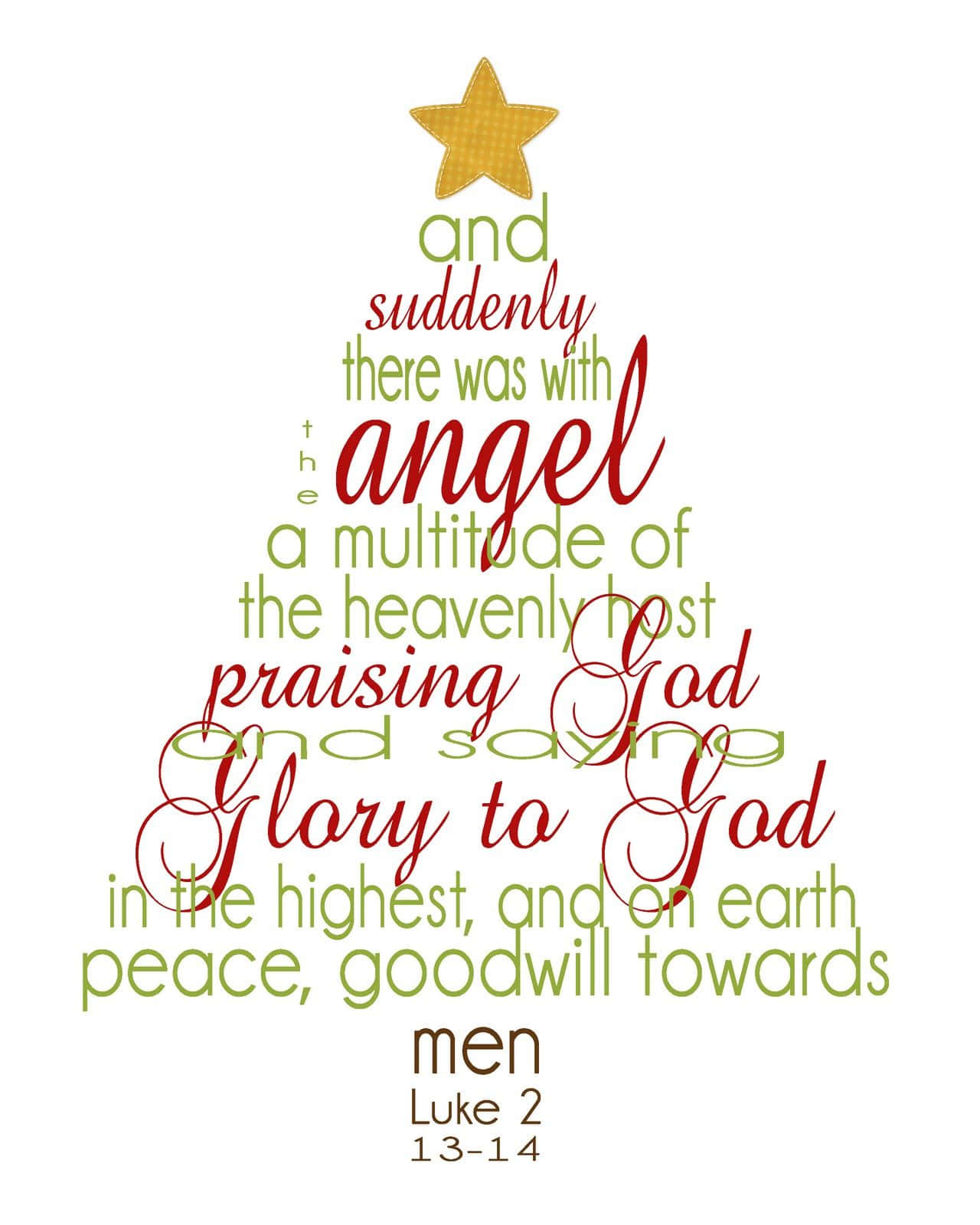 Christmas Scripture Christmas Tree Background