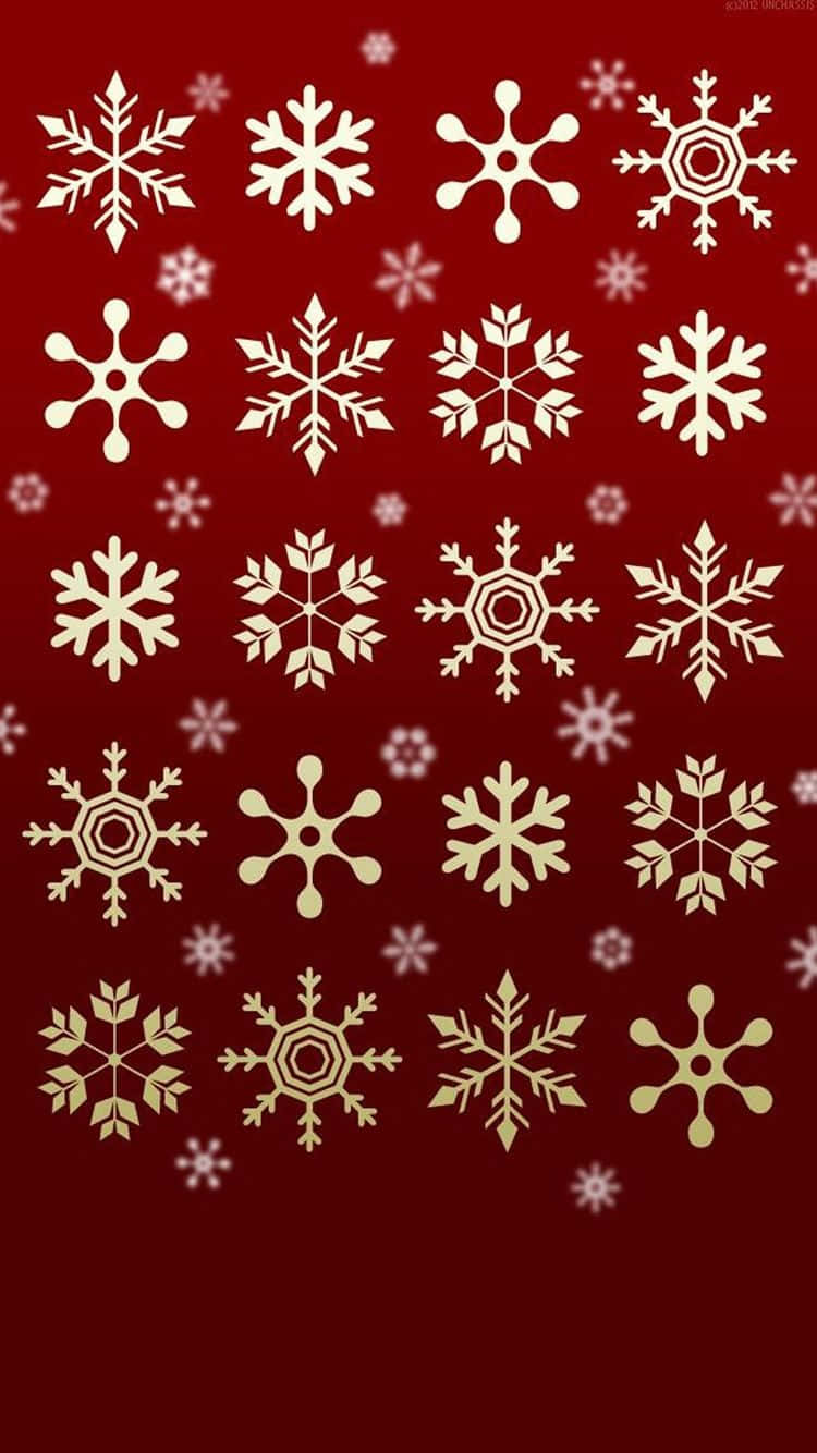 Christmas Snowflakes Holiday Iphone