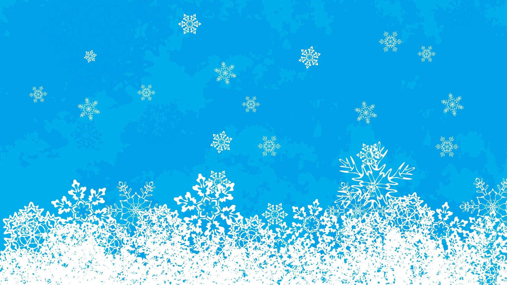 Christmas Themed Bright Snowflakes Art Background