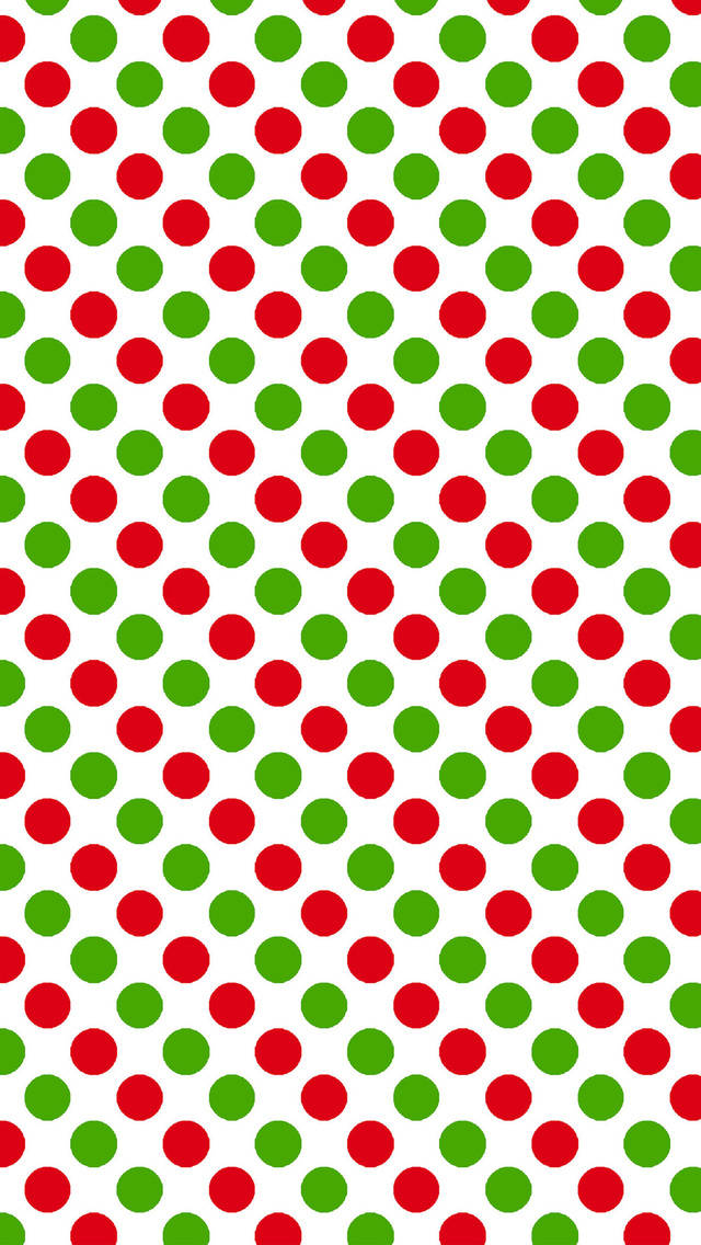 Christmas-themed Polka Dot Background