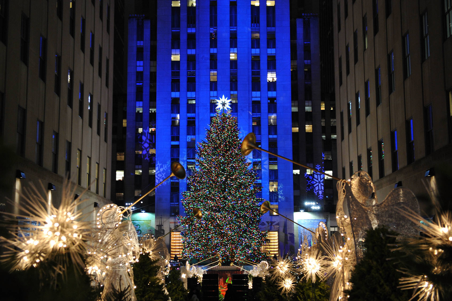 Christmas Time In Rockefeller Center