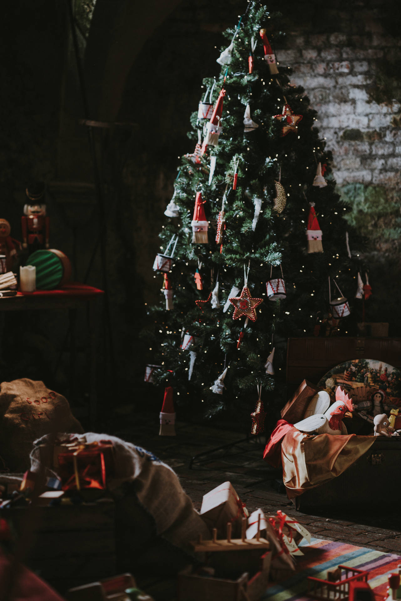 Christmas Tree Photography Background