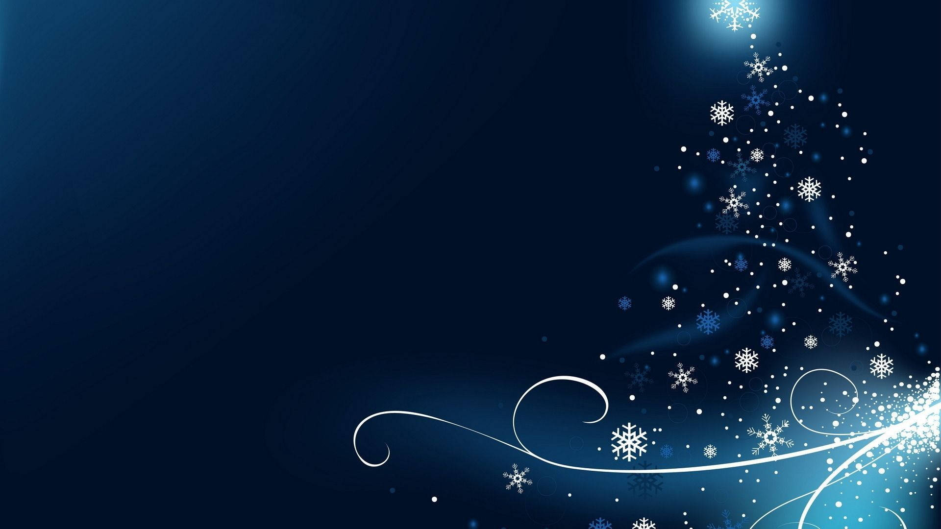 Christmas Tree Snowflake Background