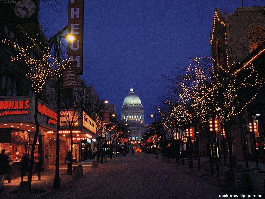 Christmas Wisconsin Background