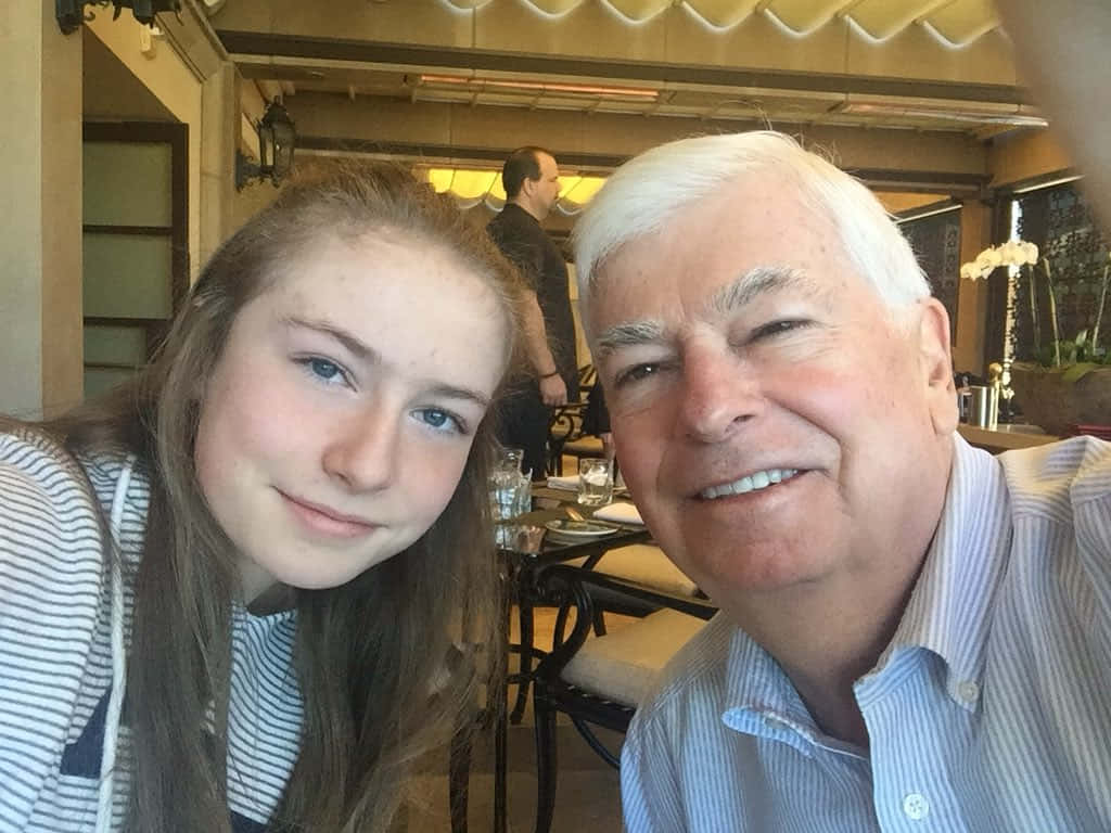 Christopher Dodd With Daughter Background