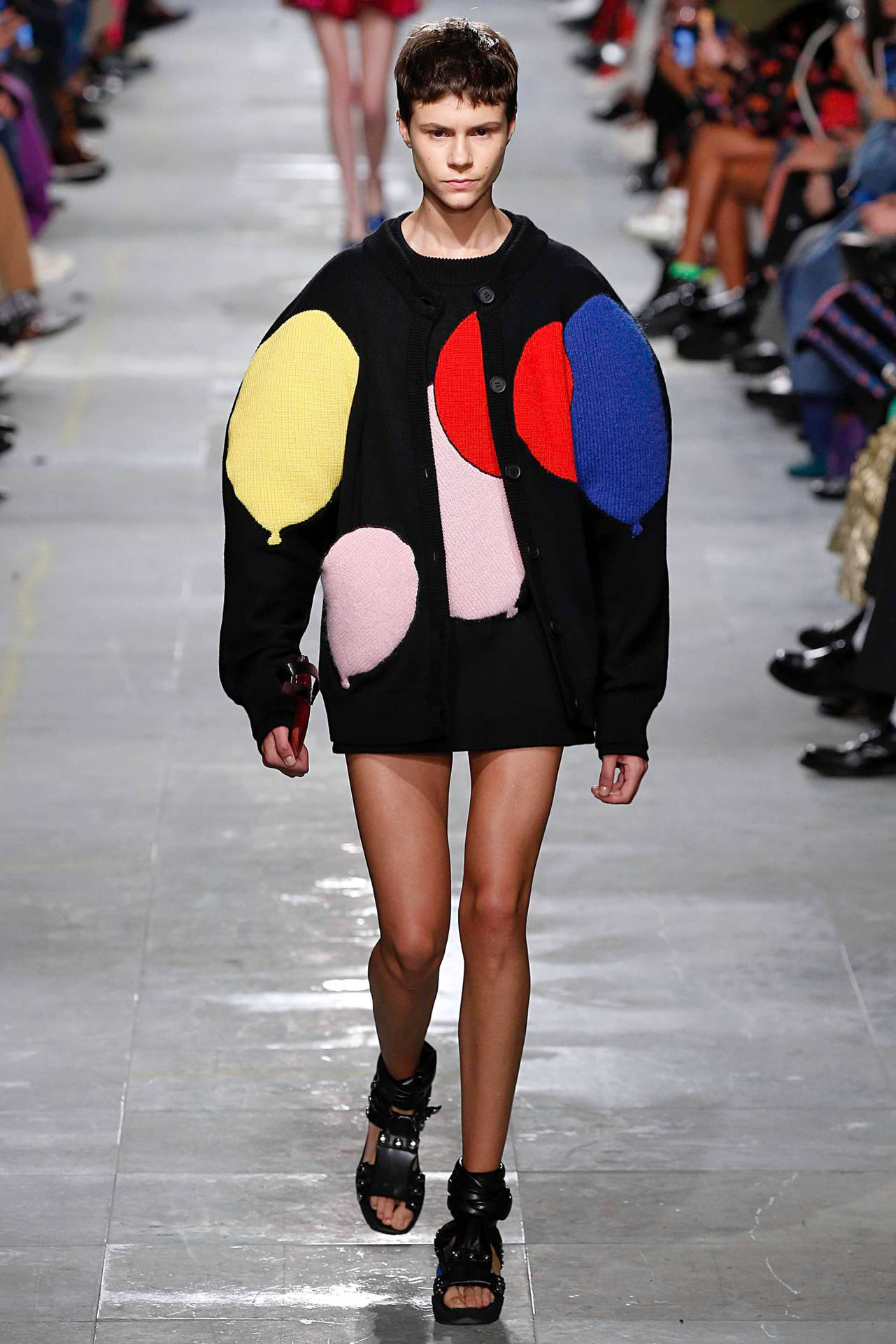 Christopher Kane Black Balloon Jacket Background