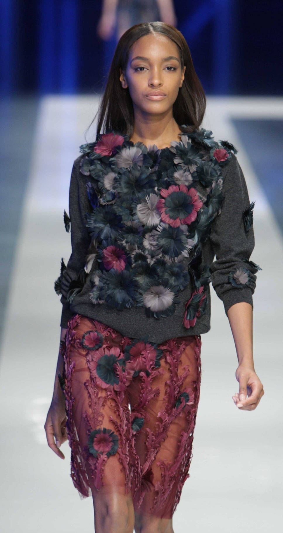 Christopher Kane Floral Outfit Background