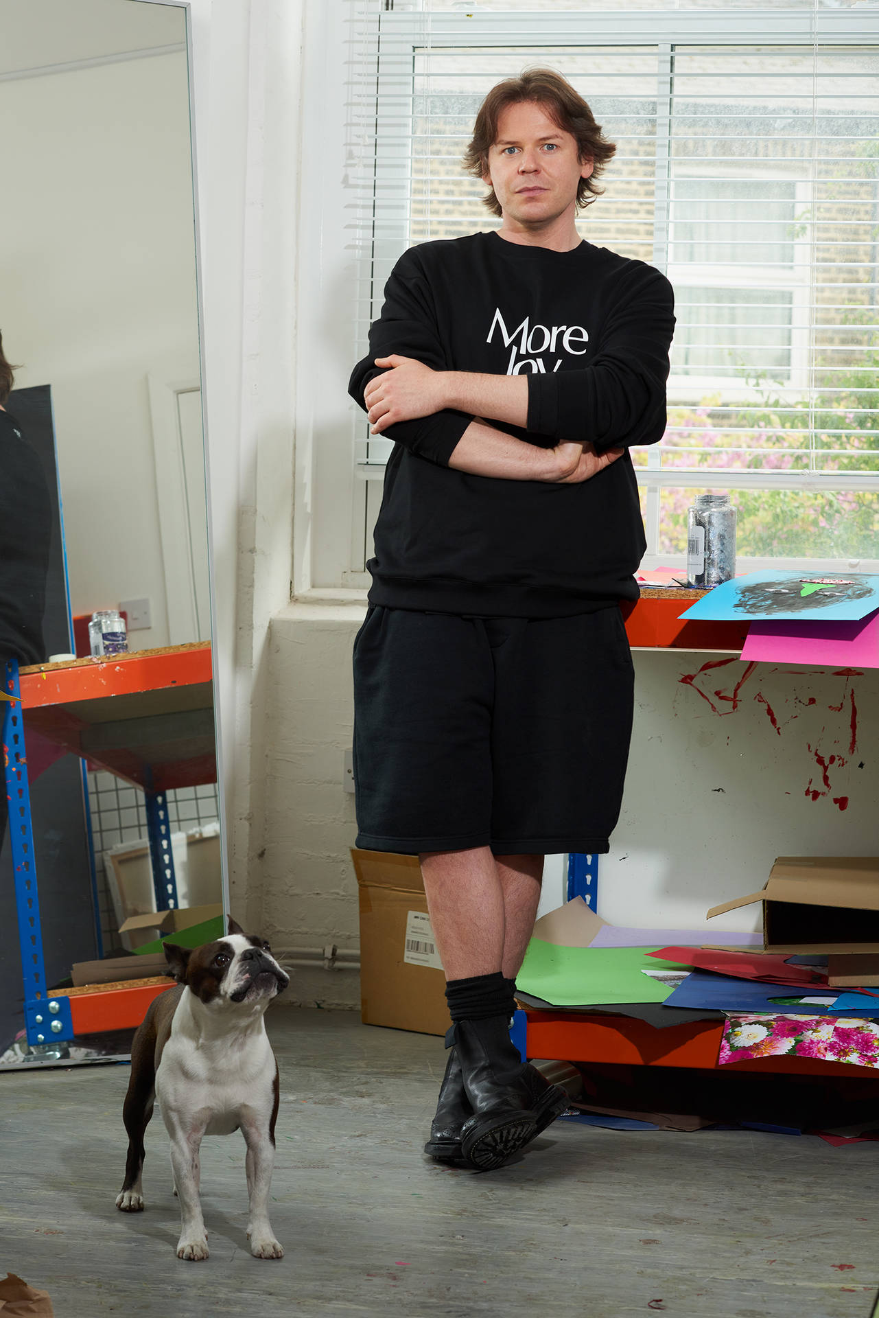 Christopher Kane Wearing All-black Outfit Background