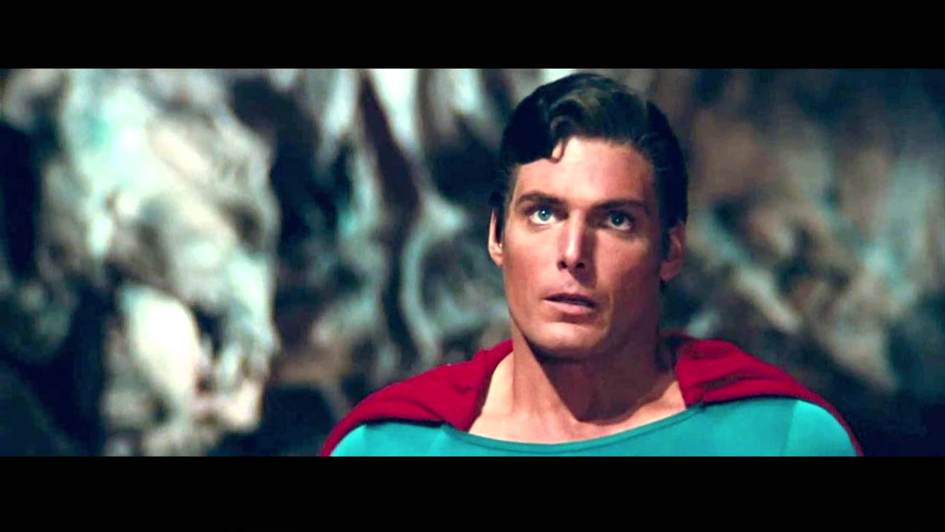 Christopher Reeve Superman Action Scene Background