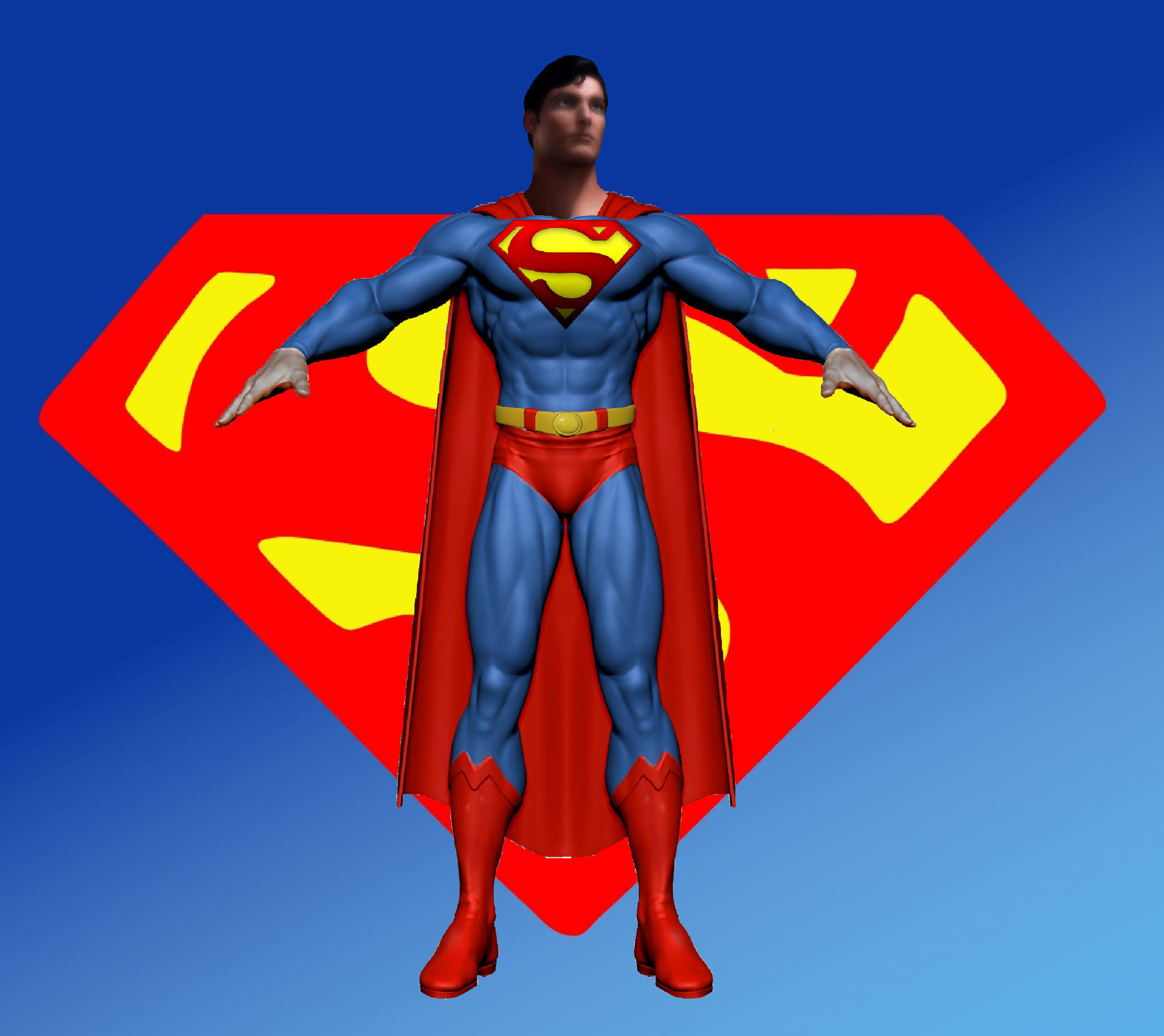 Christopher Reeve Superman Digital Art Background
