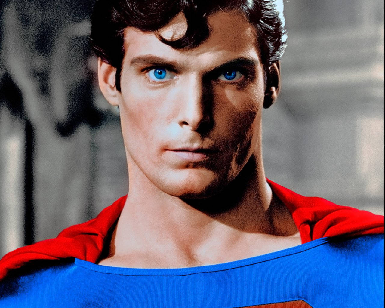 Christopher Reeve Superman Headshot Background