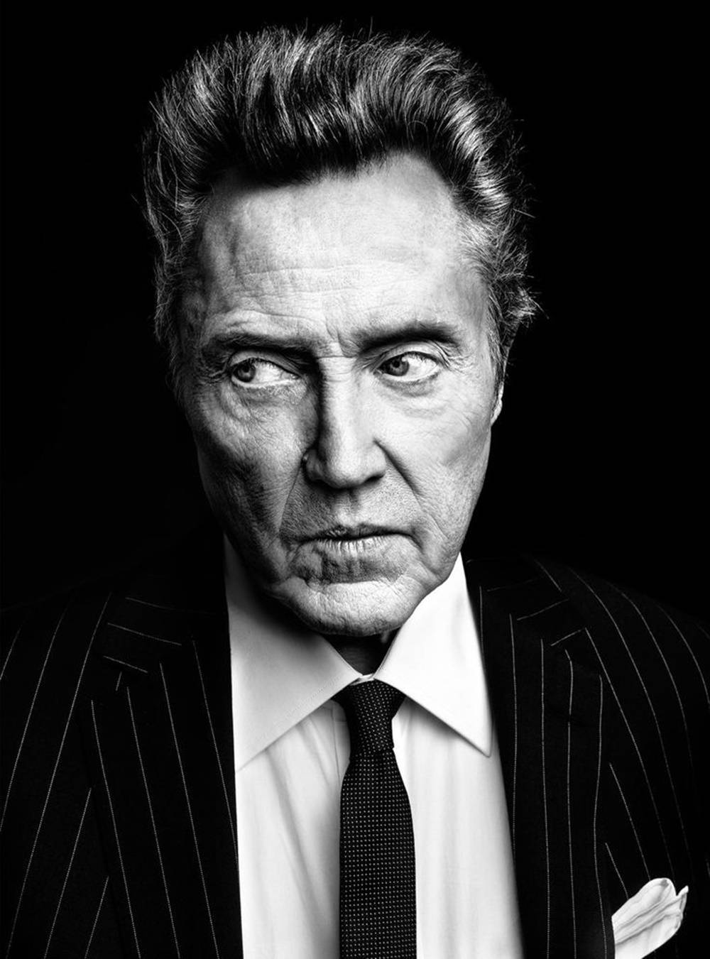 Christopher Walken Black And White Background