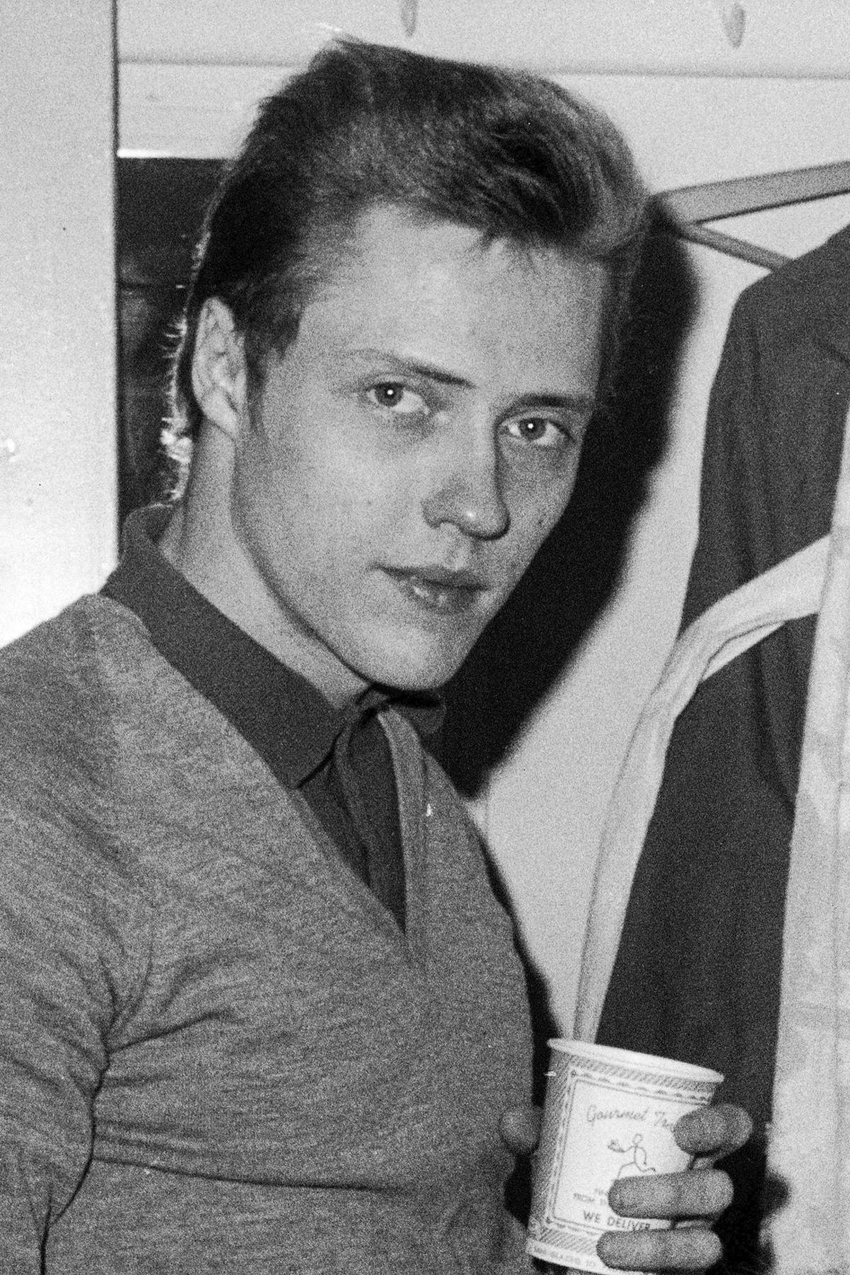 Christopher Walken Holding A Disposable Cup