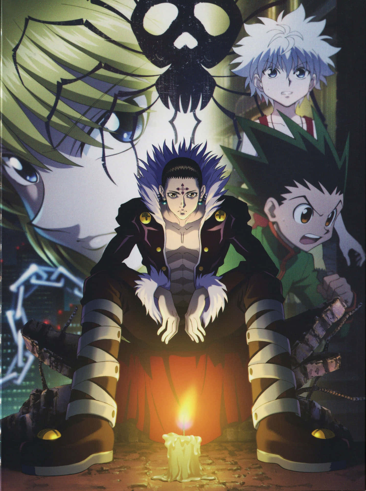 Chrollo Lucilfer In His Iconic Phantom Troupe Outfit Background