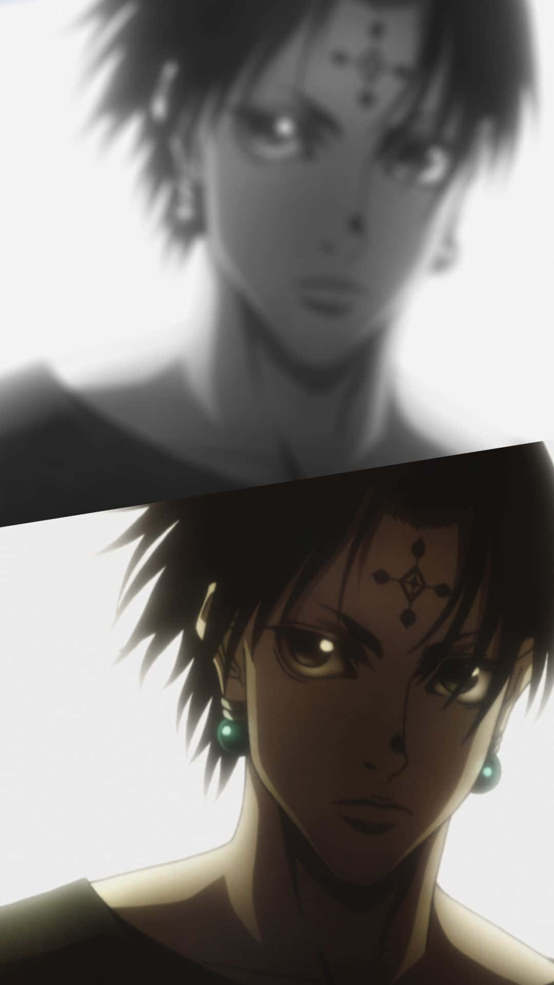 Chrollo Lucilfer Split Collage Background