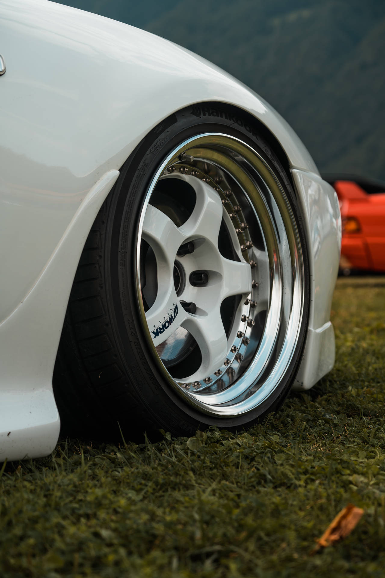 Chrome Car Rim Background