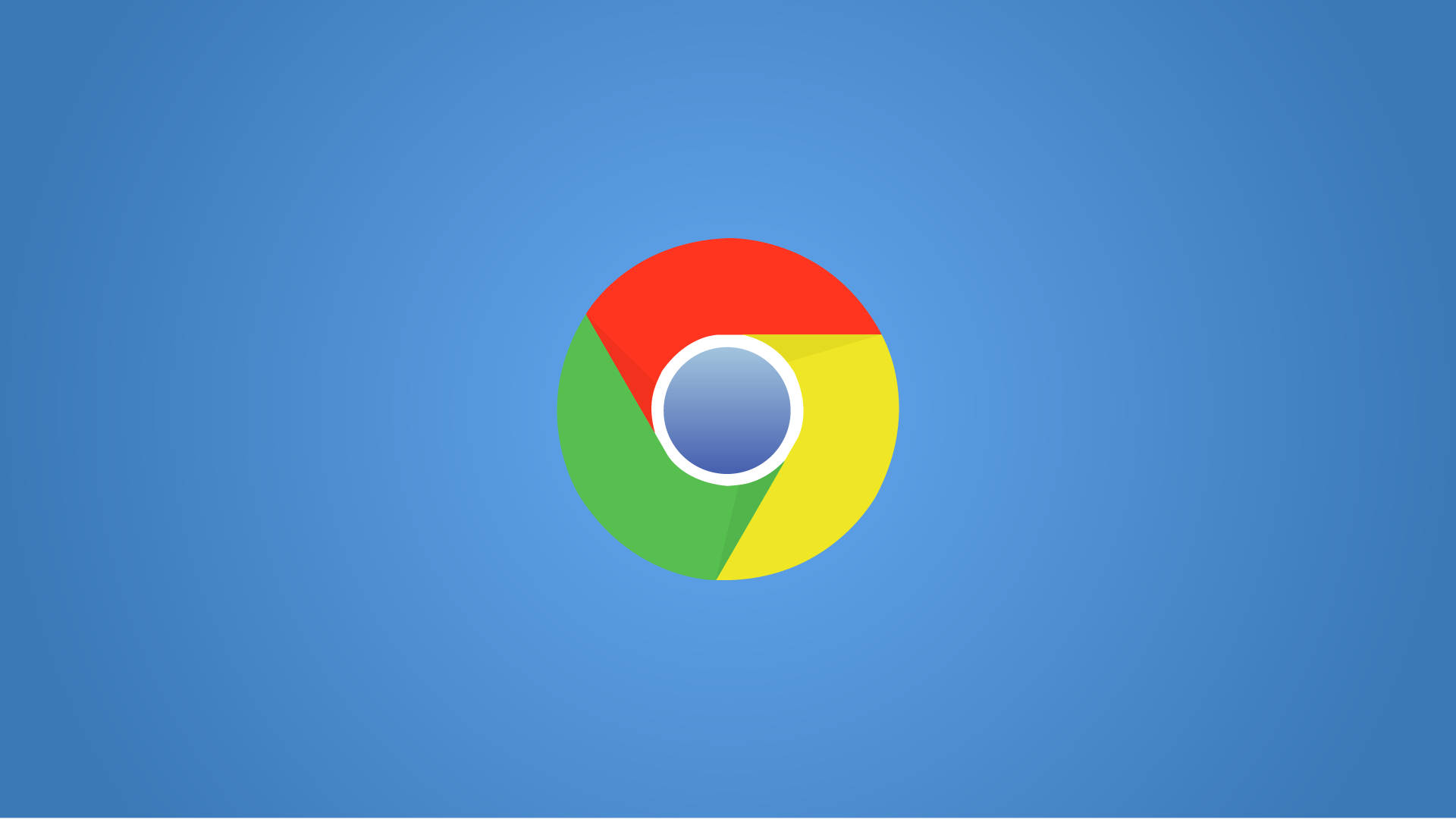 Chrome Icon In Blue Background