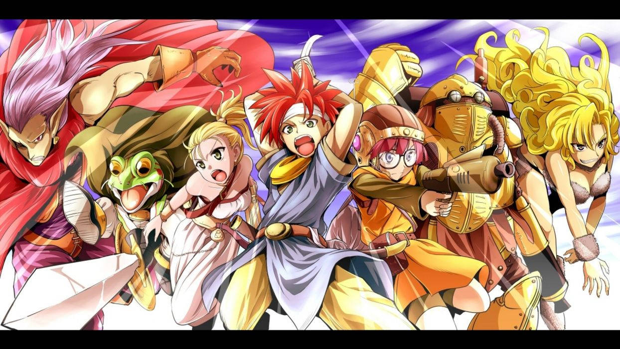 Chrono Trigger Characters Animated Poster Background