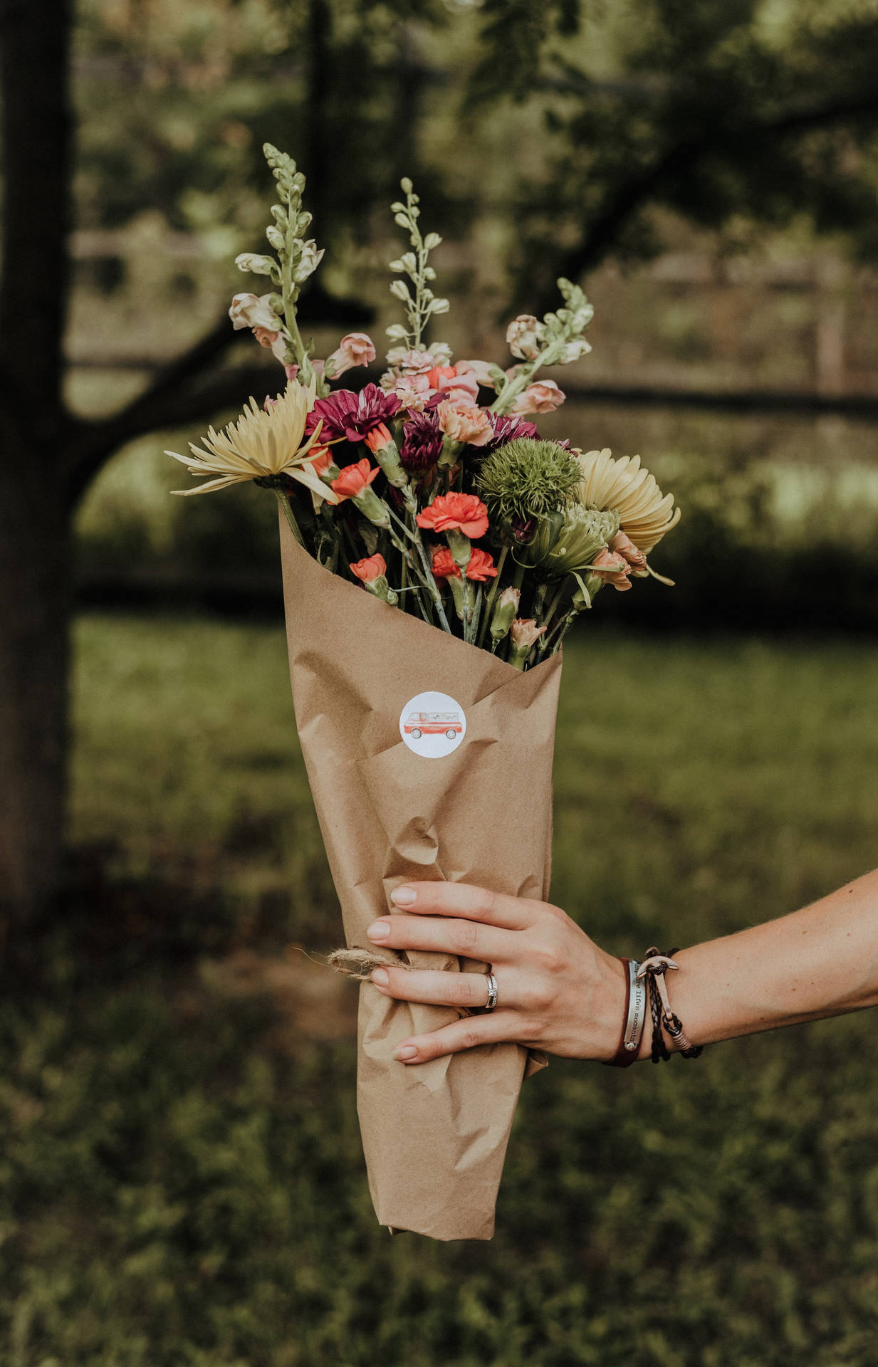 Chrysanthemums And Snapdragons Flower Bouquet