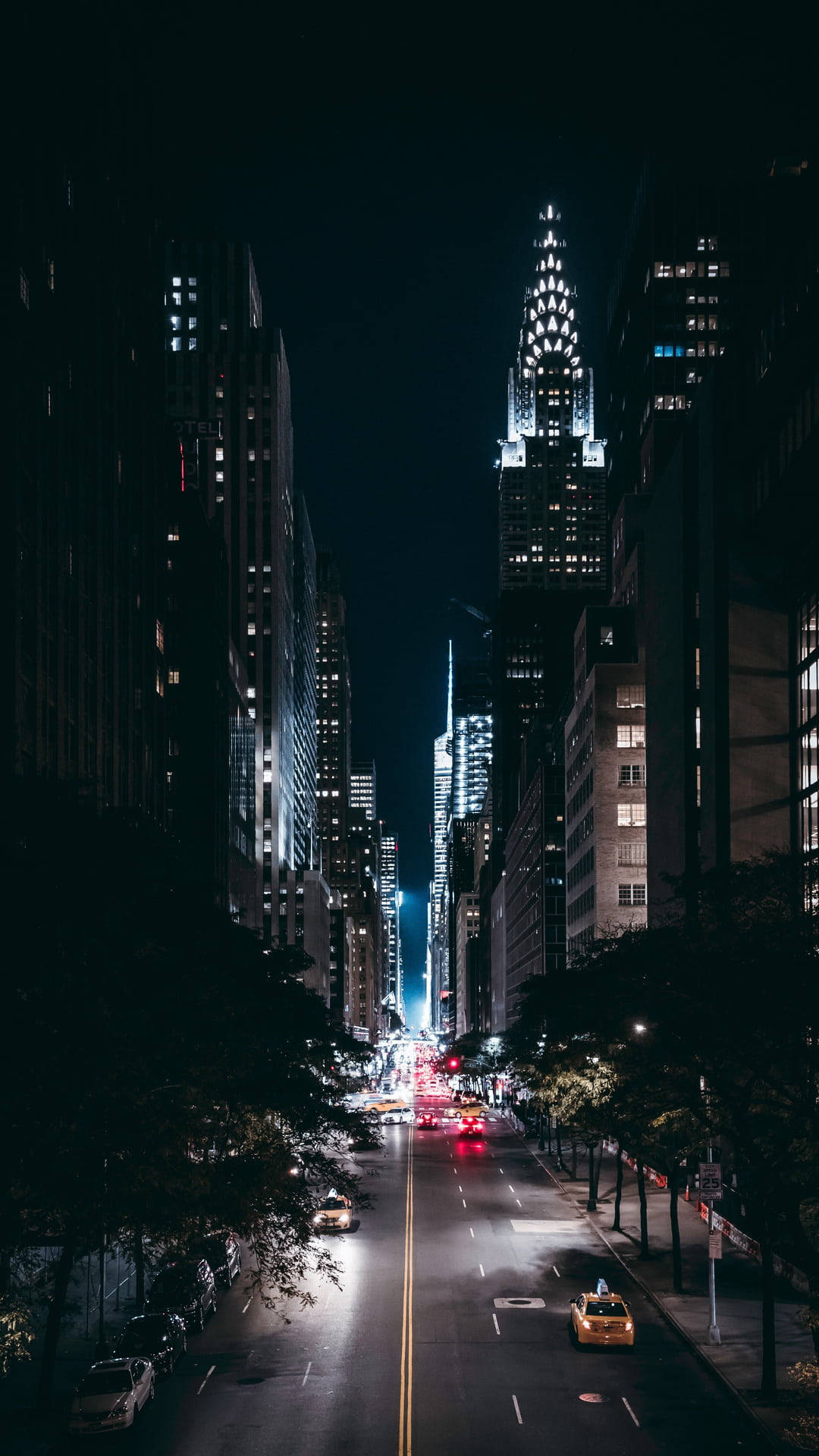 Chrysler Street View New York Night Iphone Background