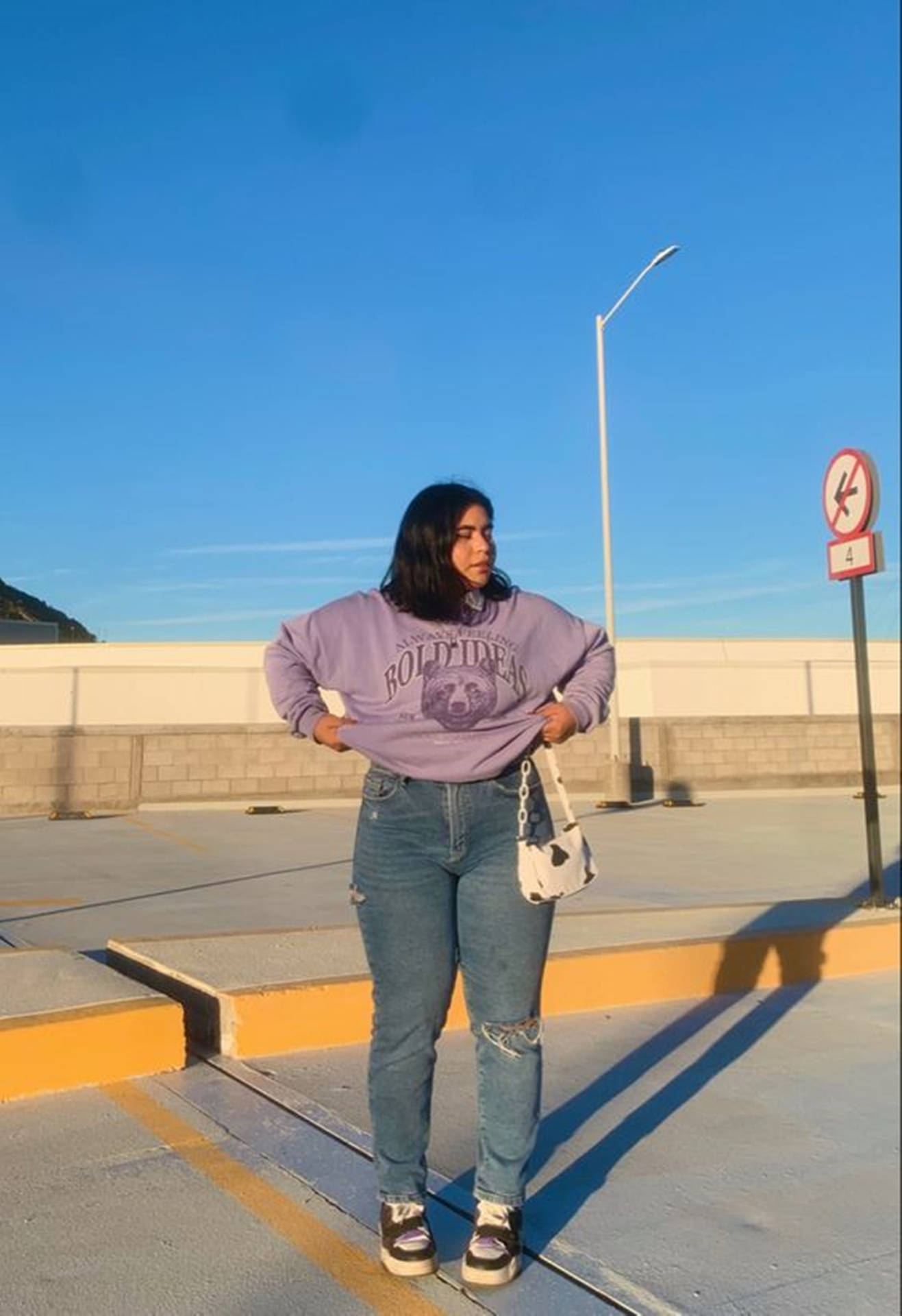 Chubby Teen Blue Sky Background