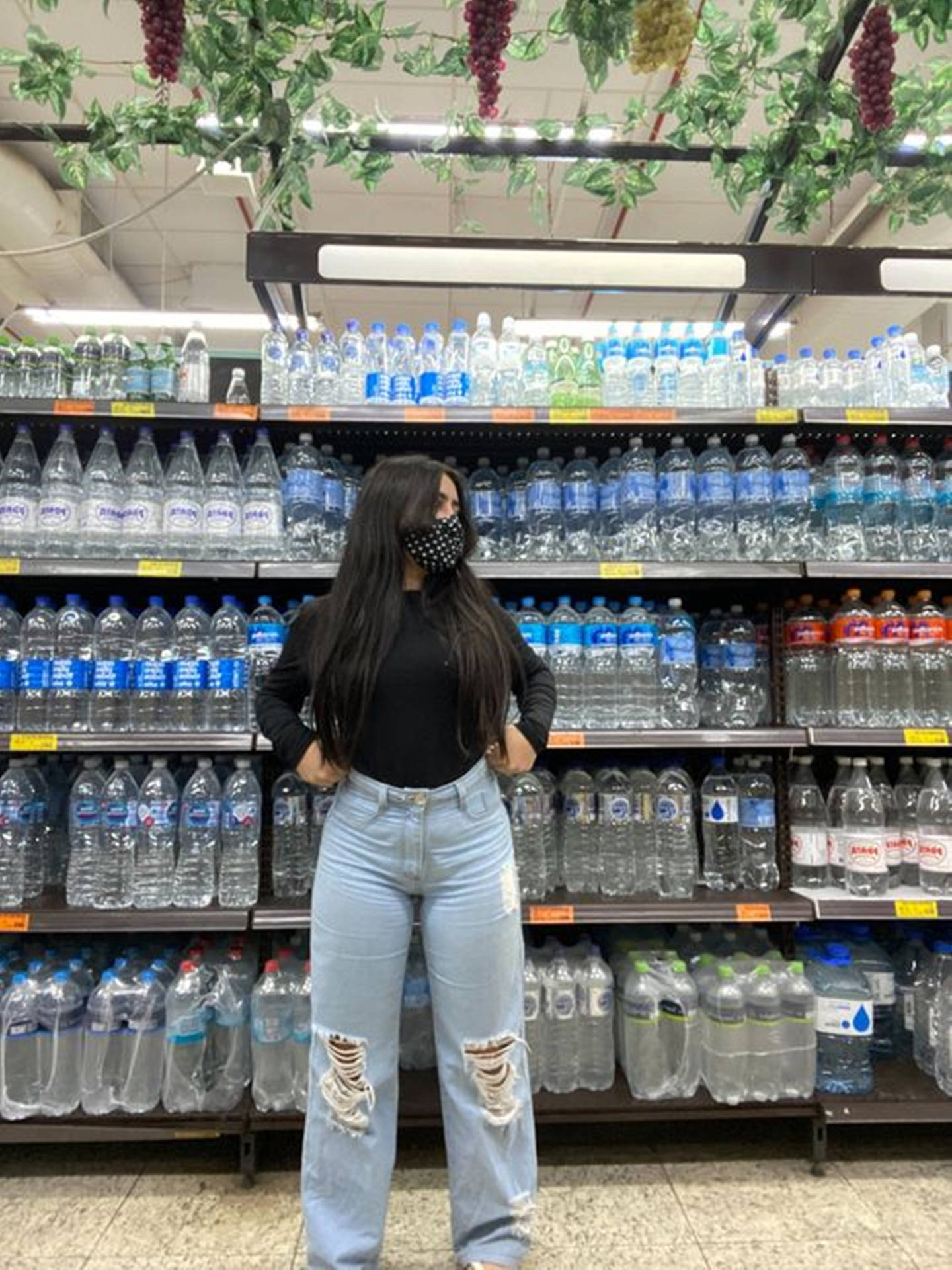 Chubby Teen Grocery Outfit Background