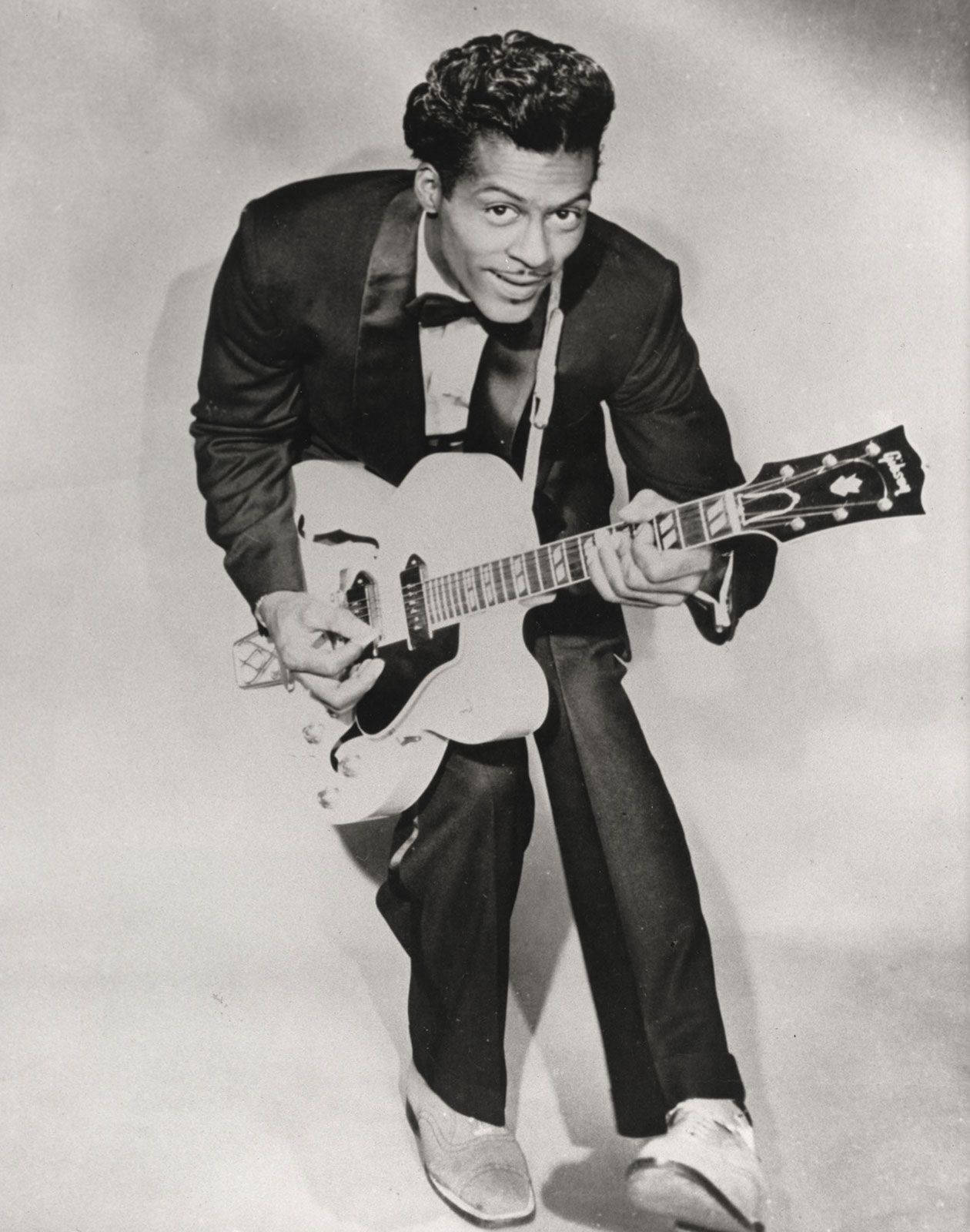 Chuck Berry Performing Live, Circa 1958 Background