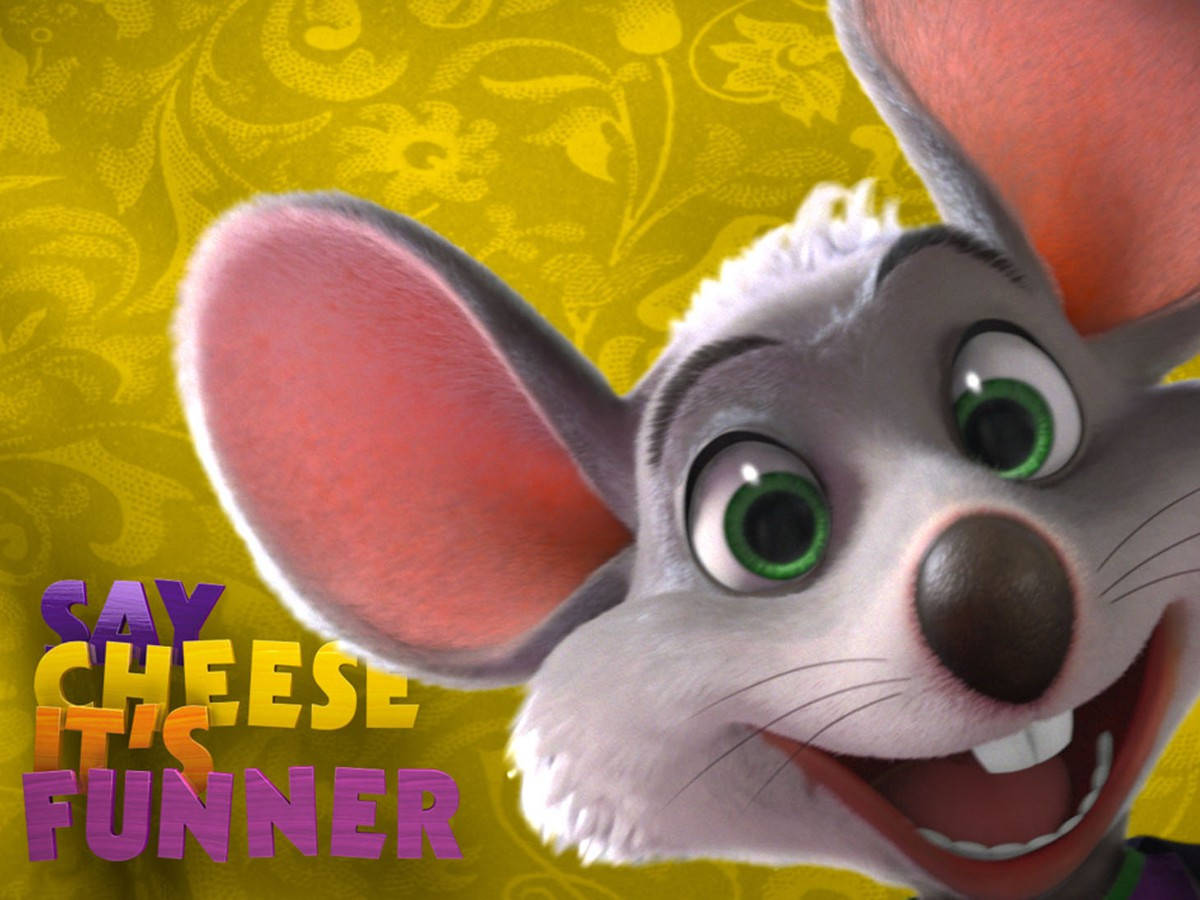 Chuck E Cheese In Yellow Background