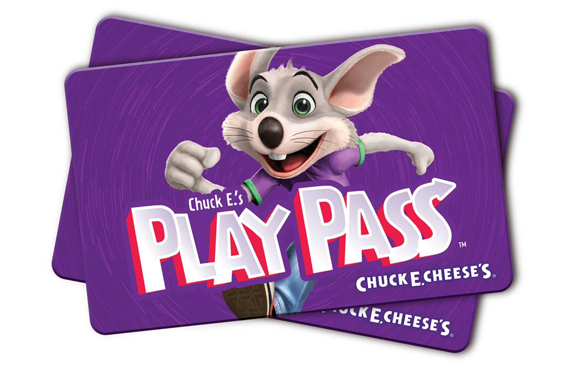 Chuck E Cheese Play Pass Card