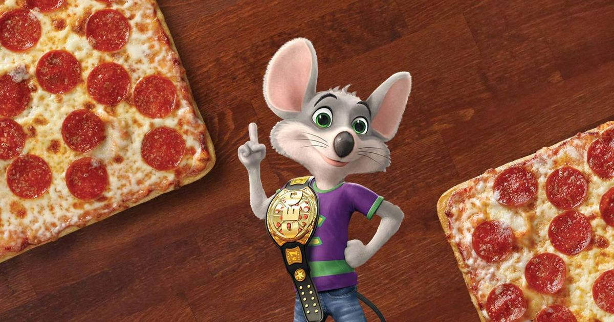 Chuck E Cheese With Championship Belt