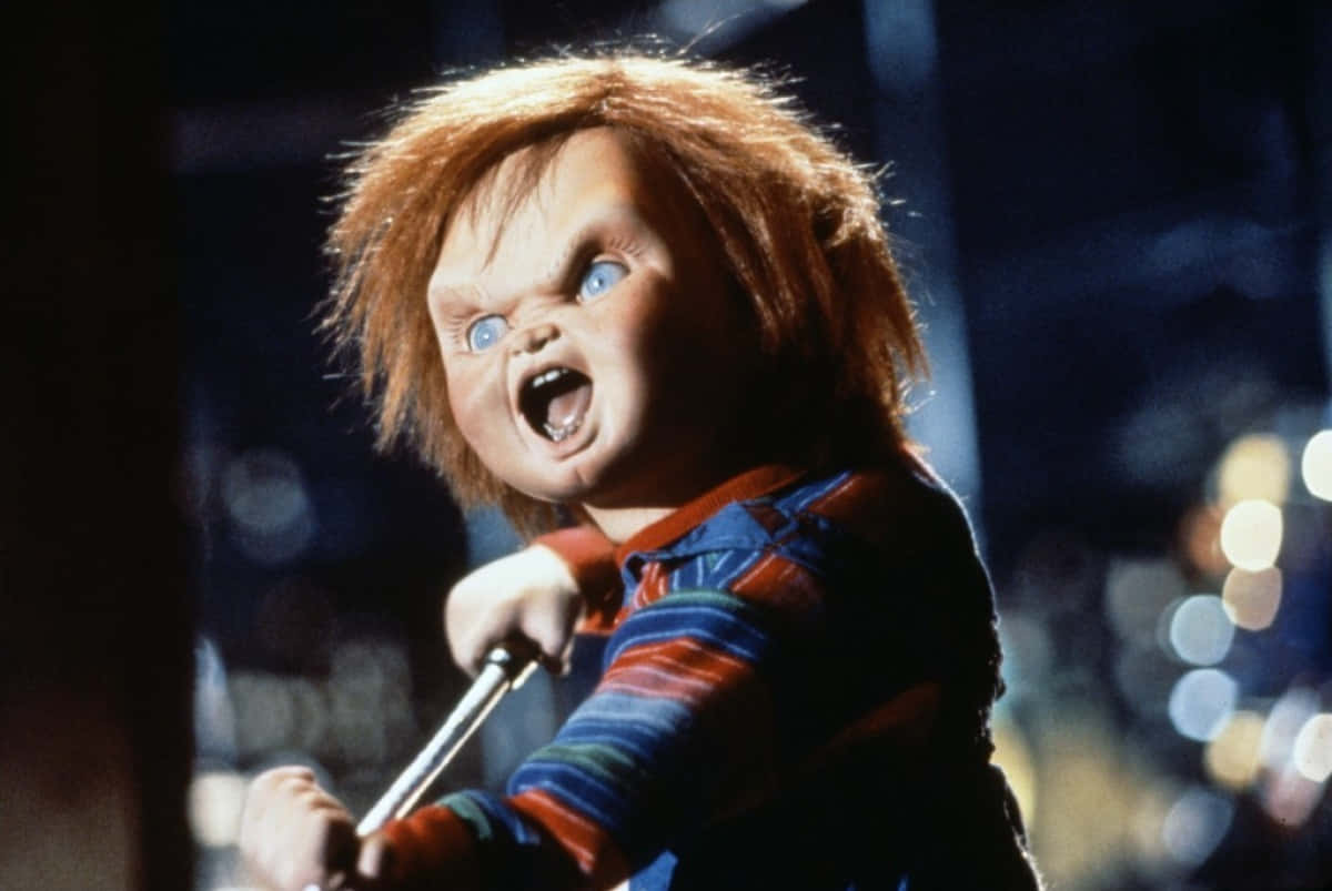 Chucky Doll Assaulting Someone Background