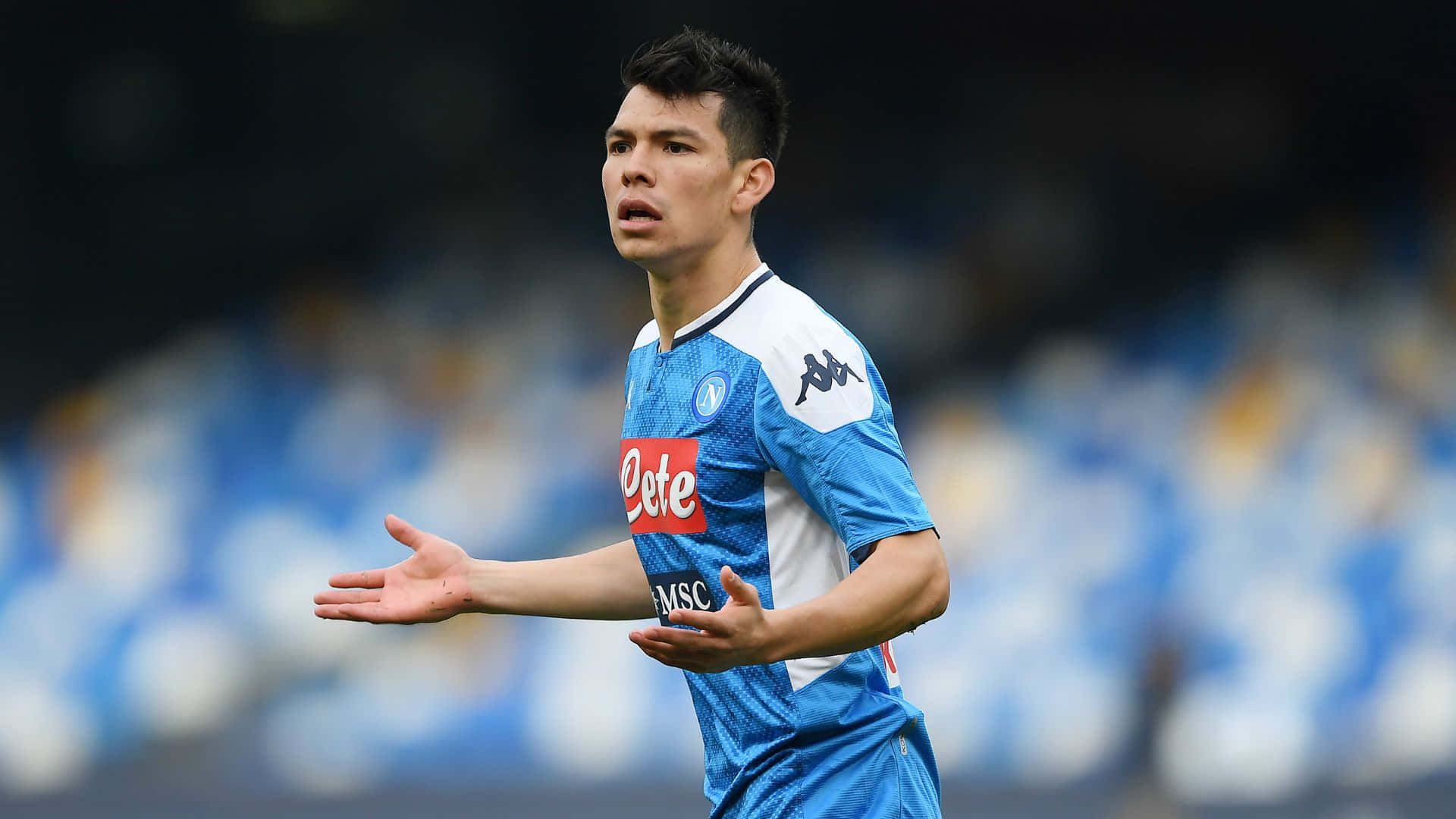 Chucky Lozano In Blue Background