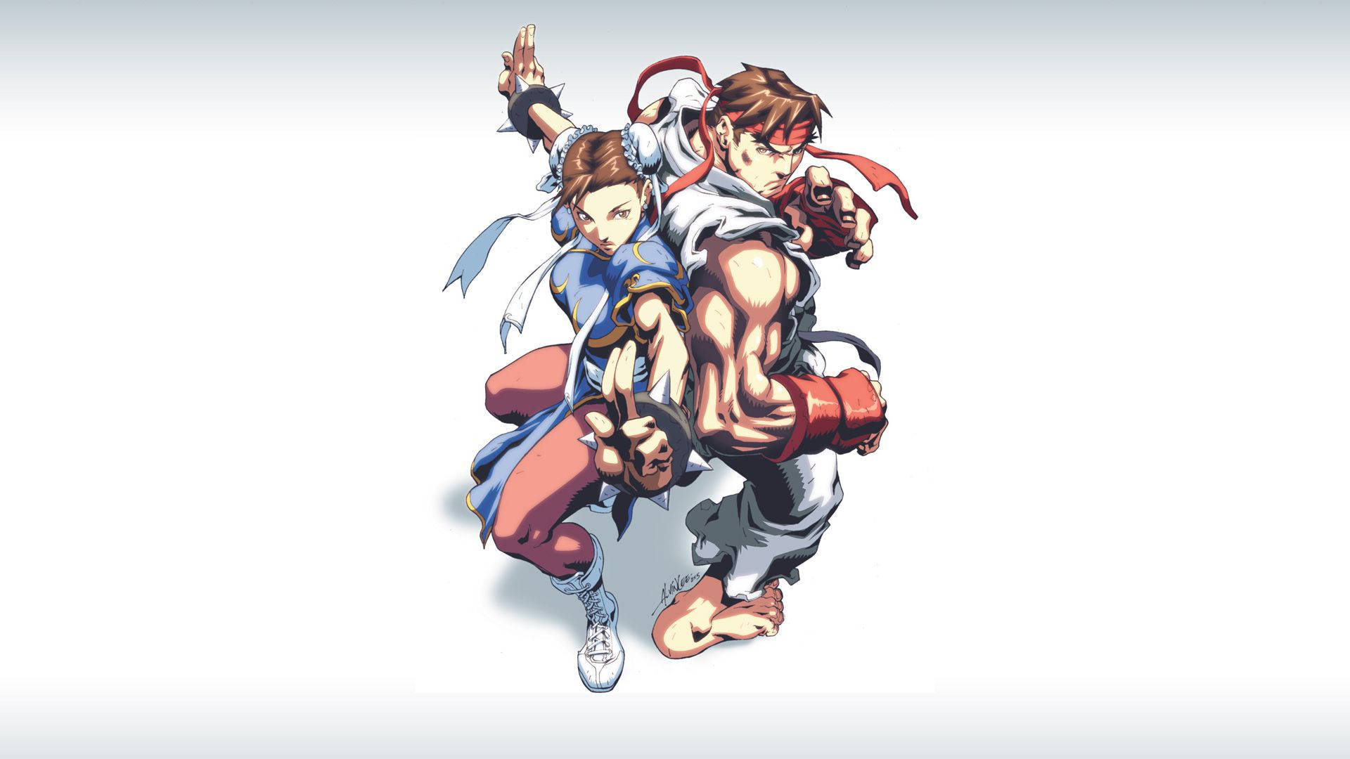 Chun-li And Ryu Ultra Street Fighter Background