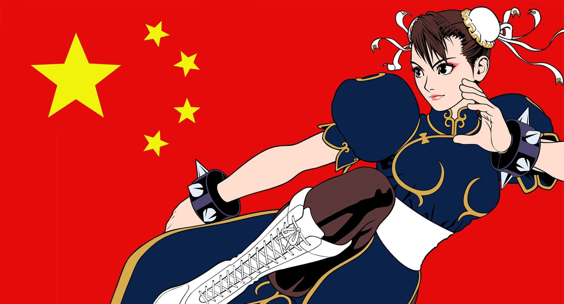 Chun Li Street Fighter Character Illustration Background