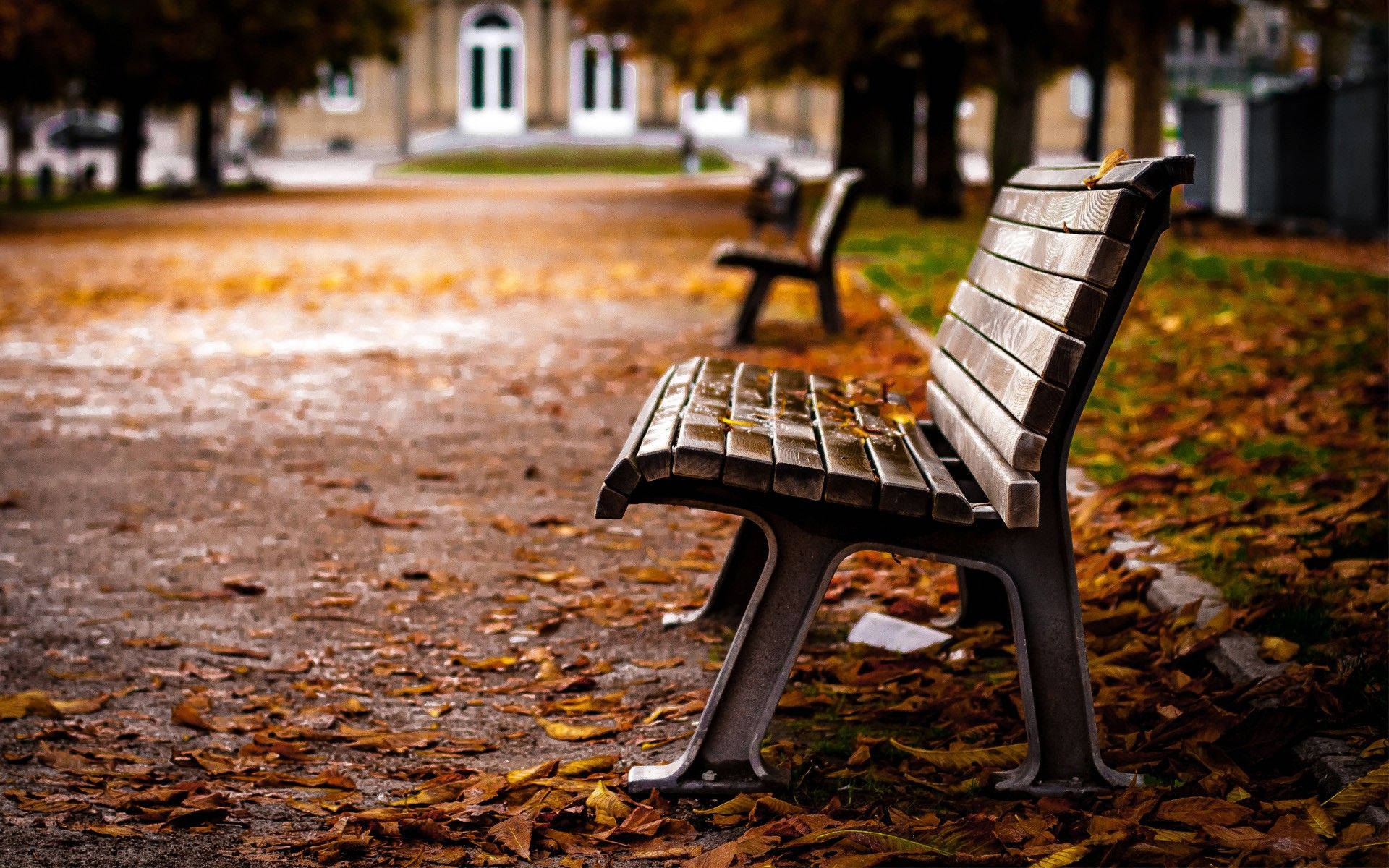 Church Side Bench Background