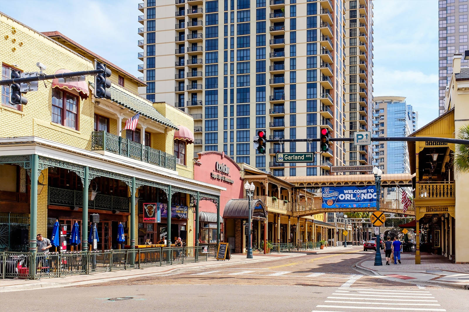 Church Street In Downtown Orlando Background