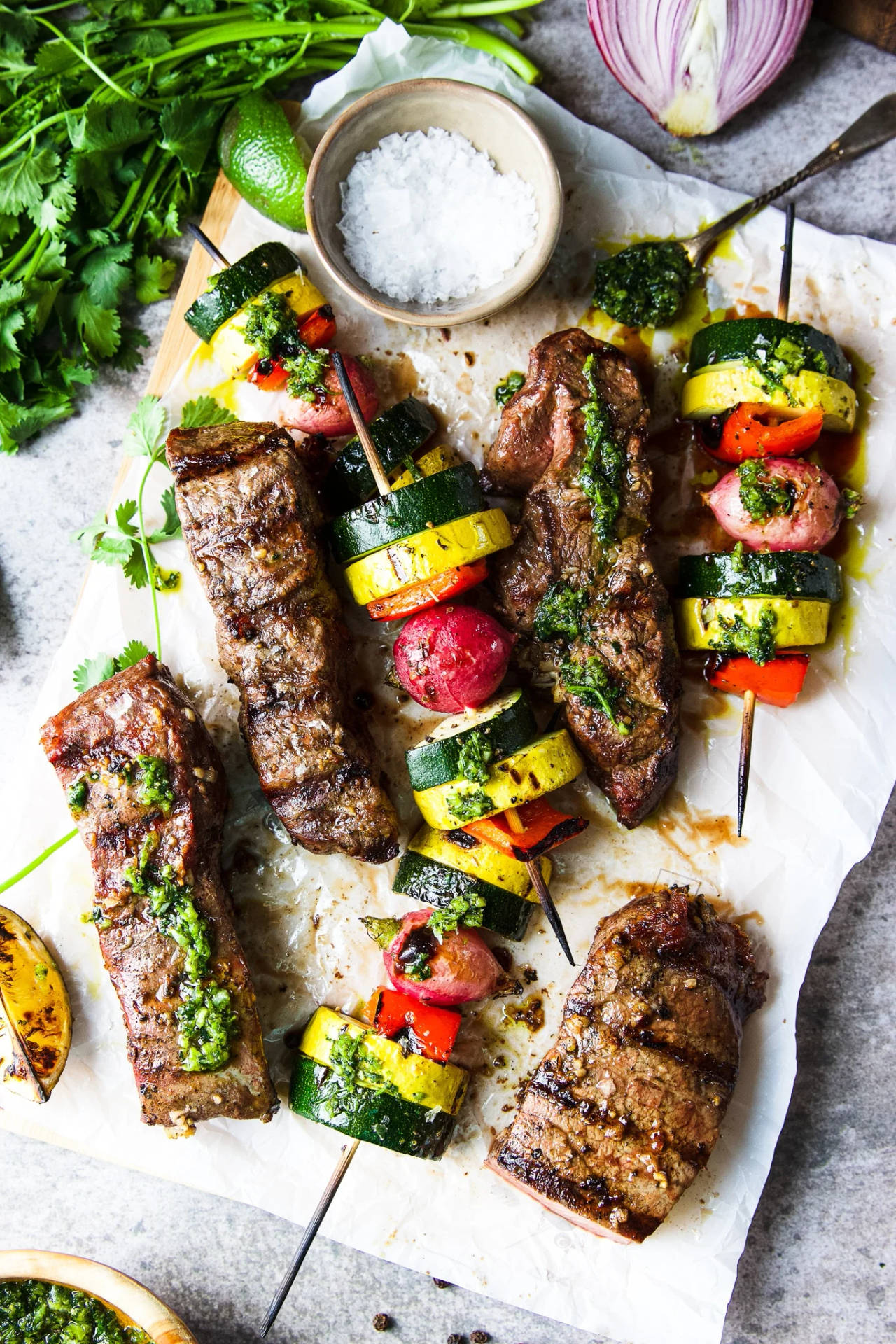 Churrasco With Veggies