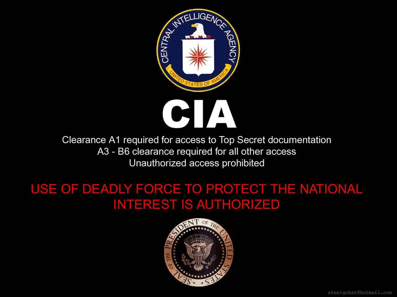Cia Logo With President Seal Background