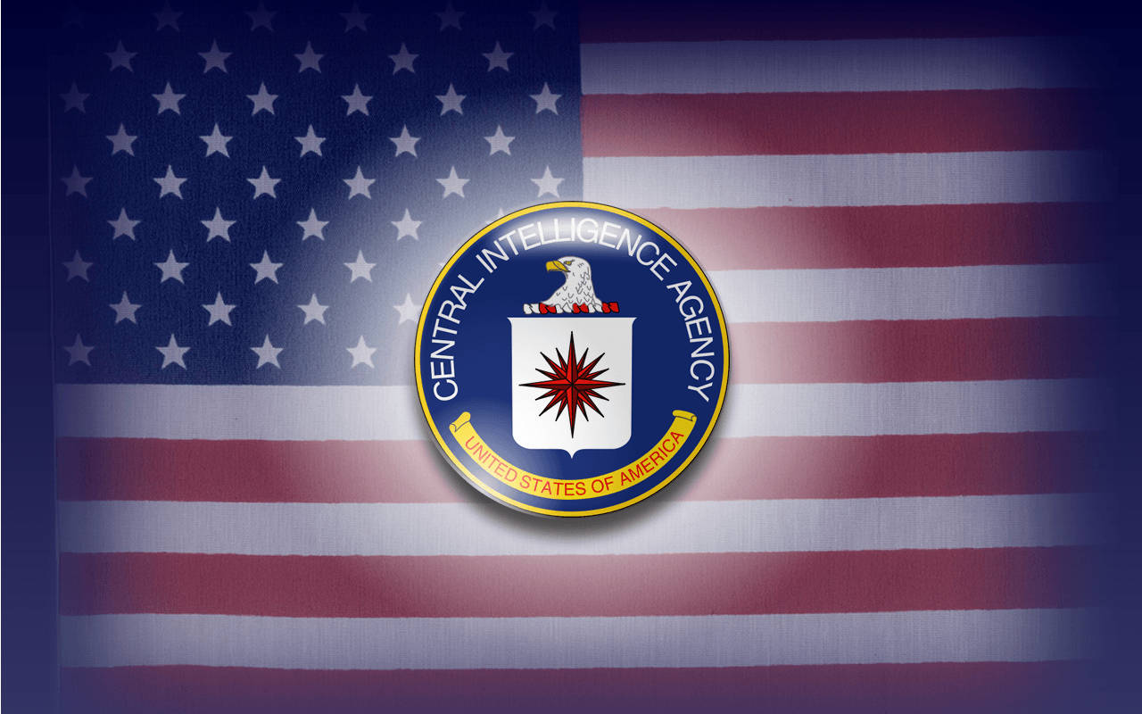 Cia Logo With United States Flag Background