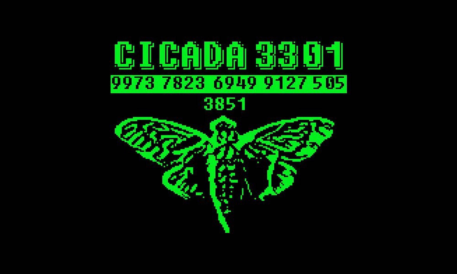 Cicada 3301 Green Logo Background