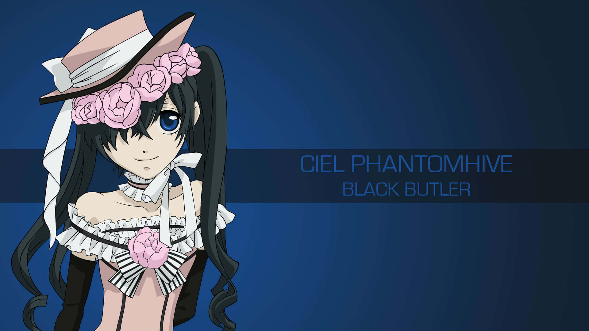 Ciel Phantomhive Exuding Elegance And Mystery In An Alluring Pose Background
