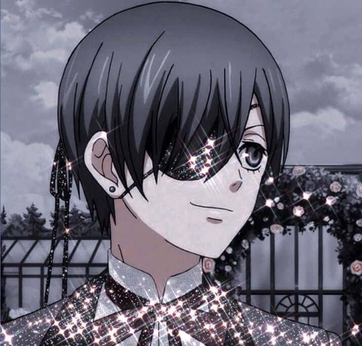 Ciel Phantomhive Posing Dramatically In A Stylish Outfit Background