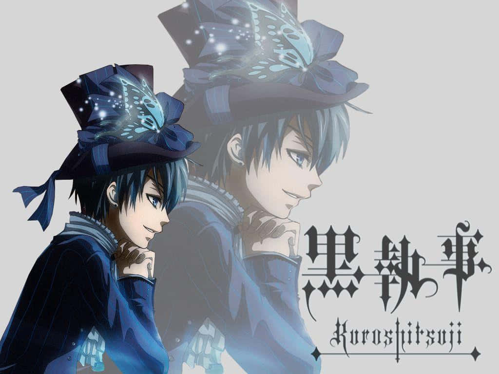 Ciel Phantomhive Smirking Confidently In A Stylish Outfit Background
