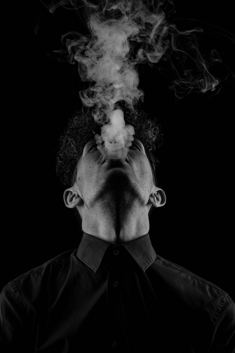 Cigarette Smoke Man Aesthetic Background