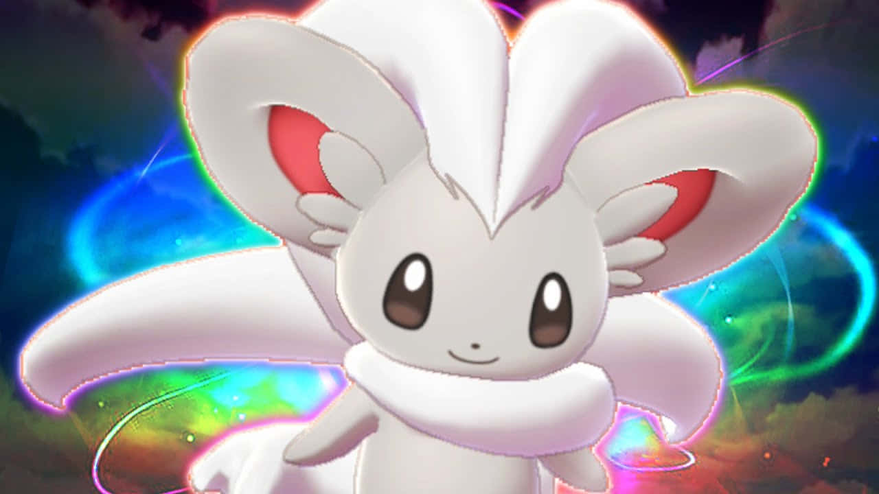 Cincccino With Rainbow Glow Background