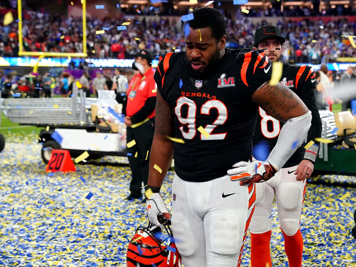 Cincinnati Bengals Athlete Bj Hill 2022 Super Bowl Background